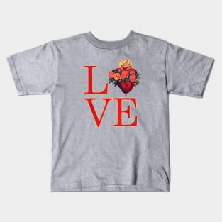 Immaculate Heart of Mary Blessed Mother Catholic Vintage Kids T-Shirt